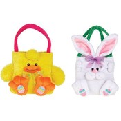 7.5" 2 Asst. Easter Bags, Bunny, Duck