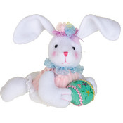 9" Laydown Girl Bunny W/Easter Egg