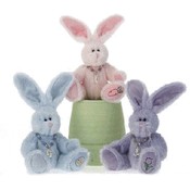 7.5" 3 Assorted Sitting Charm Pal In Pastel Colors