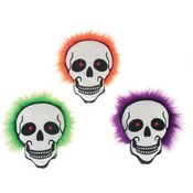 11" Skull With 3 Assorted Hair Colors