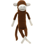 17" Paul Frank Brown Crochet Knitted Monkey