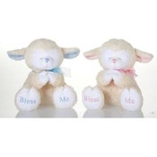 8" 2 Assorted Praying Lamb With Sound Chip
