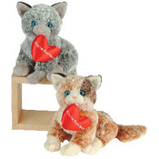 Cats With Heart Plush