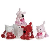 Valentine Dogs And Cats With Hearts
