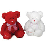16.5" 2 Asst. Color Cuddle Valentine Bears