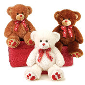 15" 3 Assorted Sitting Valentine Bears