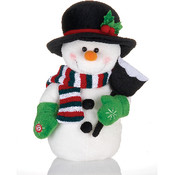 13.5" Traditional Snowman With IC Music
