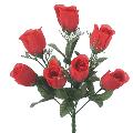 7 Flower RED ROSE BUSH