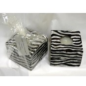 Zebra Square Candle