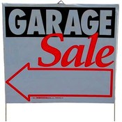 Plastic Lawn Sign 14" x 16" - "Garage Sale"