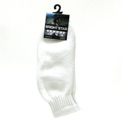 Kids White Ankle Sport Sock Size 6-8