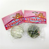 Spunkeez Cat Wire Ball with Mouse 2 1/4"