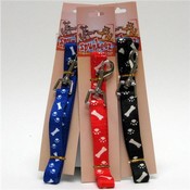 Spunkeez Leash Paw/Bone Print 3/4 x 48"