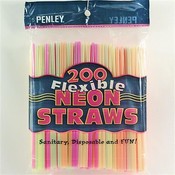 Penley Flex Neon Drinking Straws