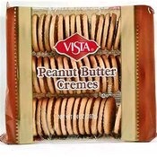 Vista Peanut Butter Creme Sandwich Cookies