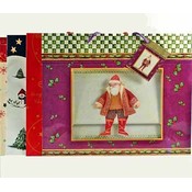 Christmas Gift Bag Horizontal Large w/Clear Window
