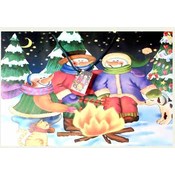 Christmas Horizontal Gift Bag Matte Finish