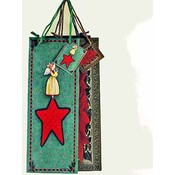 Christmas Bottle Size Gift Bag Matte Finish