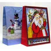Christmas Matte Giant Whimsical Gift Bag Asst