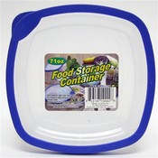 Food Storage Container with Rubber Trim Lids