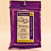 Petlettes Pet Bath Wipes Unscented Pouch