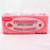 Jodan Strawberry Sugar Wafers