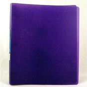 1" Matte Asst Color Poly 3 Ring Binder w/Pocket