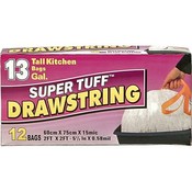 Super Tuff Drawstring Tall Kitchen Trash Bag