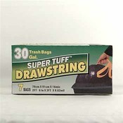 Super Tuff Drawstring Trash Bags 30 Gallon