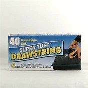 Super Tuff Drawstring Trash Bag 40 Gallon