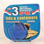 Fresh Seal Plastic Storage Containers w/ Lids