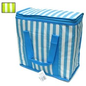 Cooler- Striped Blue or Green 14.2 x 6.7 x 13.8"