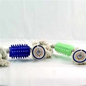 Rubber/Rope Floss Dog Bone