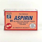 Child Chew Aspirin - Orange