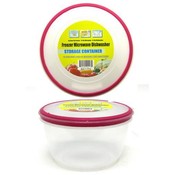 Round Food Container with Soft Seal Lid 2000ml
