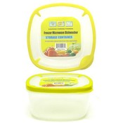 Square Food Container with Soft Seal Lid 64 oz
