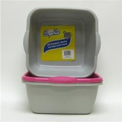 Square Dish Pan 12x11x5- asst colors