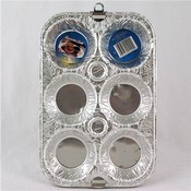 Foil Muffin Tins 10 x 6 1/2 x 1 1/4