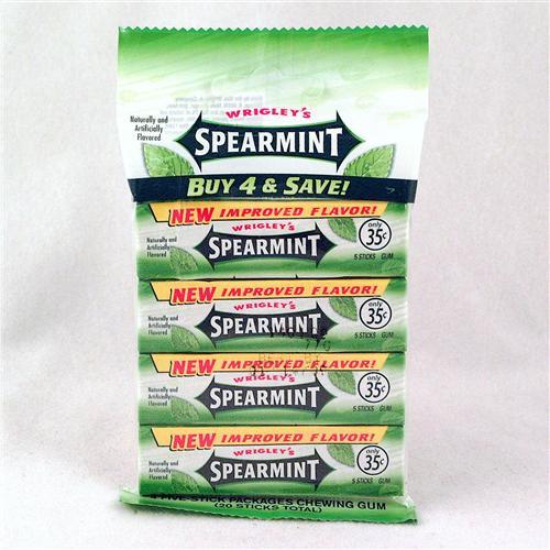 UPC 022000006868 product image for Wrigley Spearmint 5 Stick | upcitemdb.com