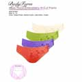 Body Form Asian Floral Embroidery Hi Cut Panties