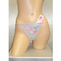 Jolie Cotton Heart Puff Thongs