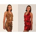 Fantasy Animal Print Halter Skirt Set