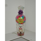 Happy Birthday Bear with Candy and Balloon