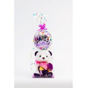 20" Gift Basket With  A Bear Candy and Balloon