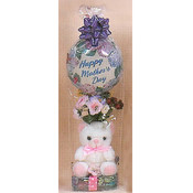 Bear with Candy Box and Flowers &amp; Balloon