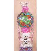 Mother and Baby Bear with Balloon