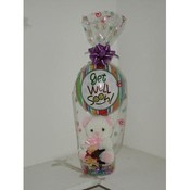 Bear with Candy and Get Well Soon Balloon