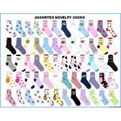 Girls' Computer Print Novelty Socks