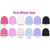 Knit Hats Girls Cuffed