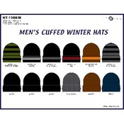 Knit Hats Men's Cuffed